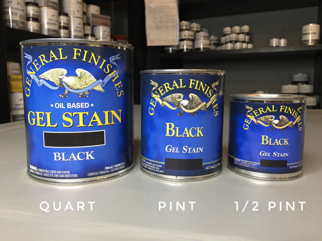 General Finishes Gel Stain Black / Pint