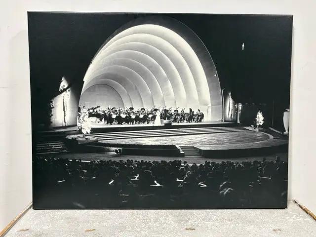 Hollywood Bowl Amphitheater Black And White Canvas Art – Invio
