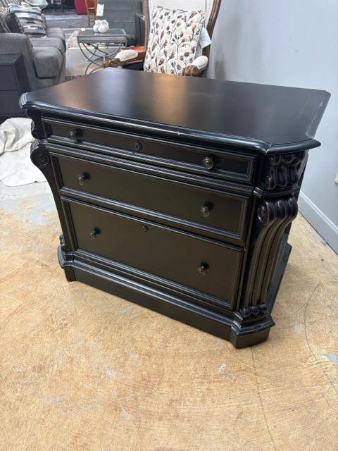 Hooker Black 2 Drawer Filing Cabinet