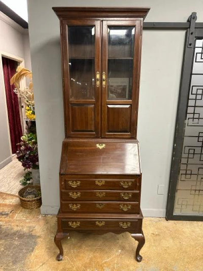 Ethan Allen Georgian Court Cherry Drop Front Secretary Desk with