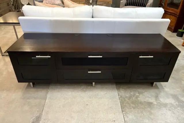 BDI Avion Dark Brown Wood Media Console 77in – Invio Fine