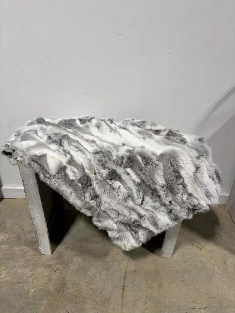 Daymisfurry Rabbit Fur Throw Blanket 46x71 – Invio Fine Furniture