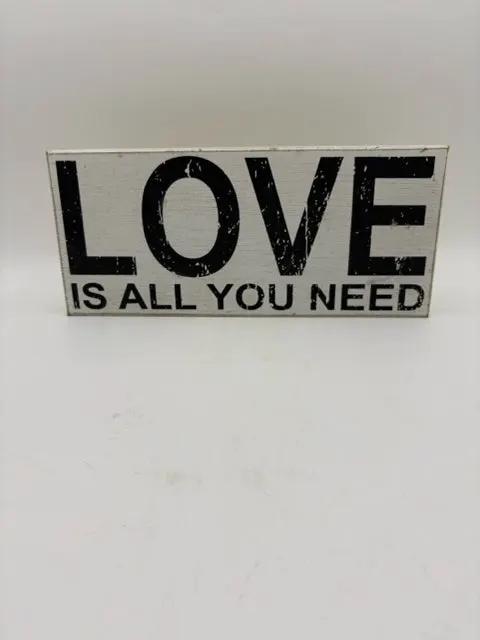 Love Is All You Need Plaque 16x7 Inch Home Decor – Invio Fine