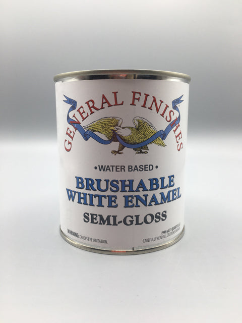 General Finishes Brushable White Enamel - Water Based - Satin - Gallon